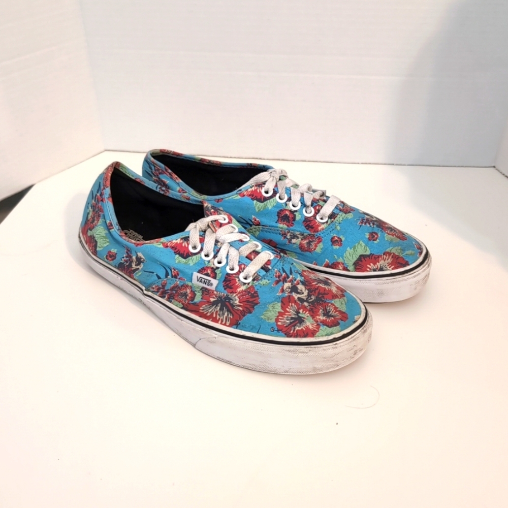 Vans Star Wars Yoda‎ Aloha Floral Vintage Retro Men's 9 Women's 10.5